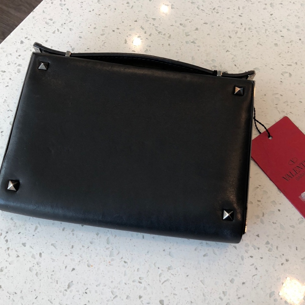 NEW Valentino Rockstud Studded Minaudiere Clutch - Picture 5 of 14